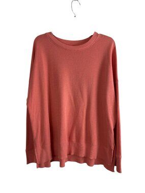 Time and Tru Womens Sweatshirt Size XL 16/18 Peach Long Sleeve Casual Shirt